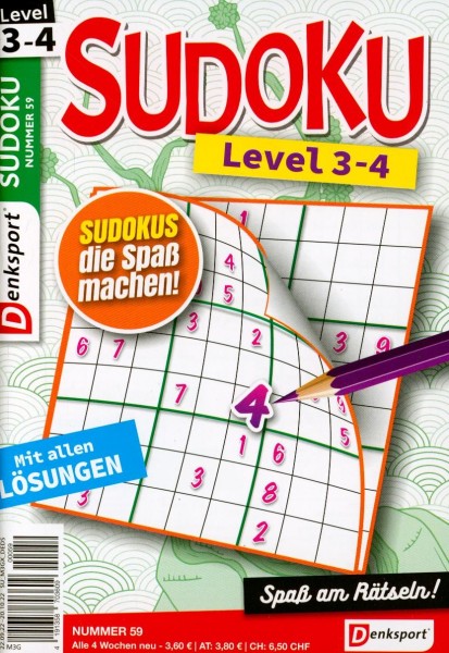 Denksport Sudoku Level 3-4 59/2022