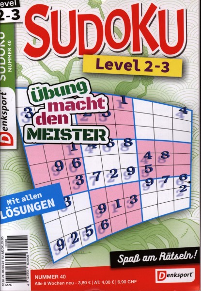 Denksport Sudoku Level 2-3 40/2024
