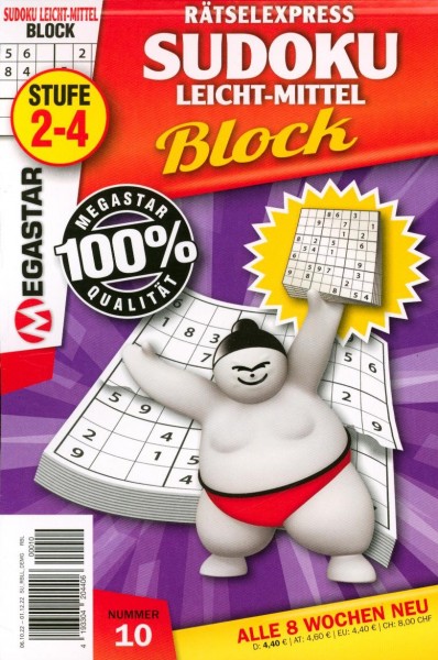 Sudoku Block leicht-mitt. 10/2022