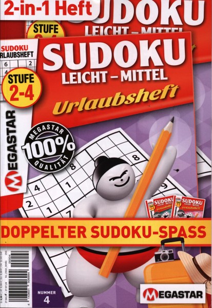 Sudoku leicht bis mittel Urlau 4/2024