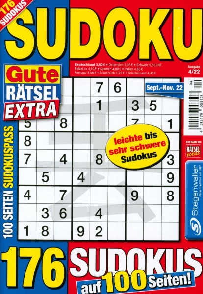Gute Räts. Sudoku Extra 4/2022