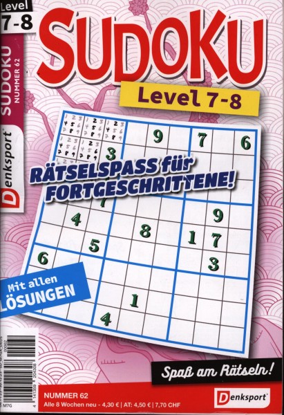Denksport Sudoku Level 7-8 62/2023