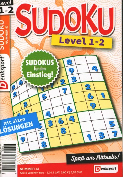 Denksport Sudoku Level 1-2 43/2023