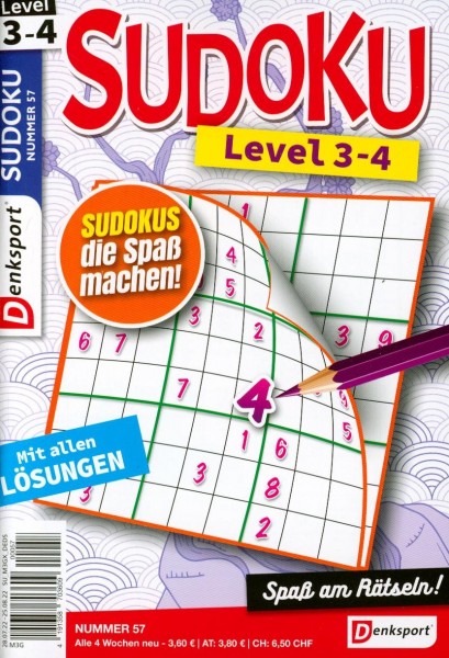 Denksport Sudoku Level 3-4 57/2022