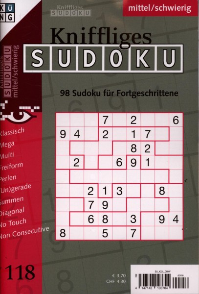 Kniffliges Sudoku 118/2024
