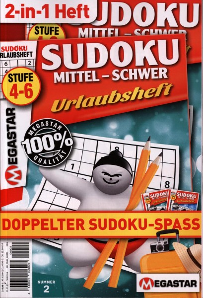 Sudoku mittel bis schwer Urlau 2/2023