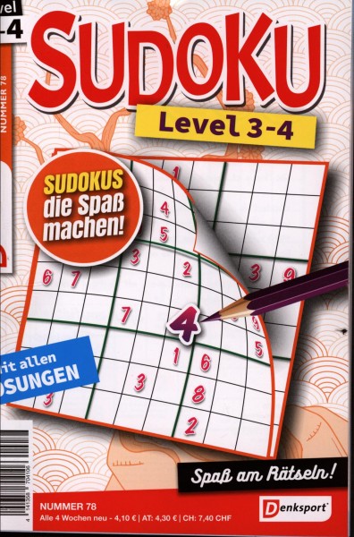 Denksport Sudoku Level 3-4 78/2024