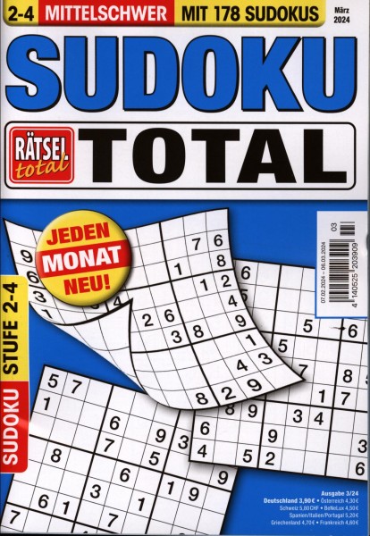 Rätsel tot.SudokuTotal2-4 3/2024
