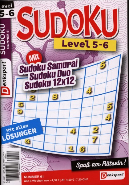 Denksport Sudoku Level 5-6 61/2023