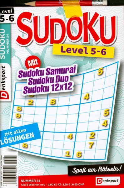 Denksport Sudoku Level 5-6 54/2022