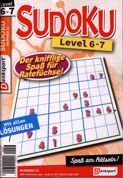 Denksport Sudoku Level 6-7