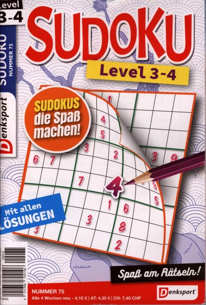 Denksport Sudoku Level 3-4 75/2024