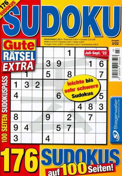 Gute Räts. Sudoku Extra 3/2022