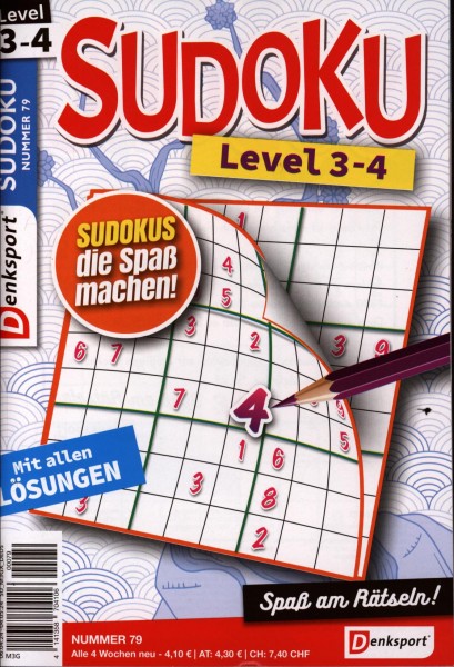 Denksport Sudoku Level 3-4 79/2024