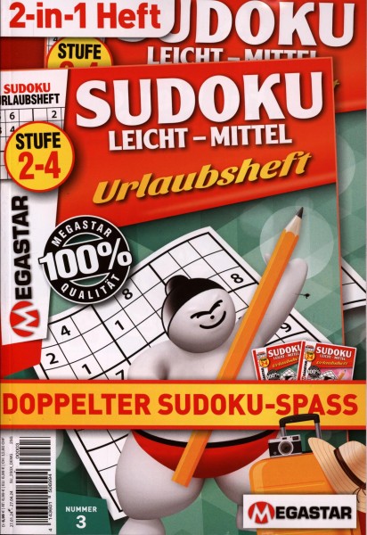 Sudoku leicht bis mittel Urlau 3/2024