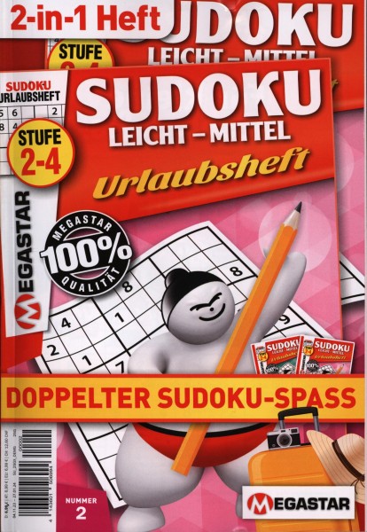 Sudoku leicht bis mittel Urlau 2/2023