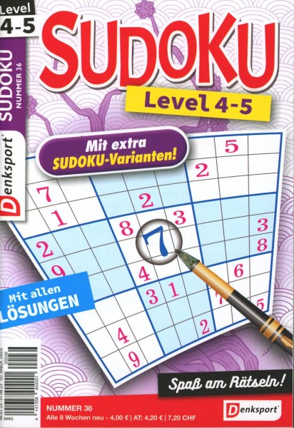 Denksport Sudoku Level 4-5 36/2023
