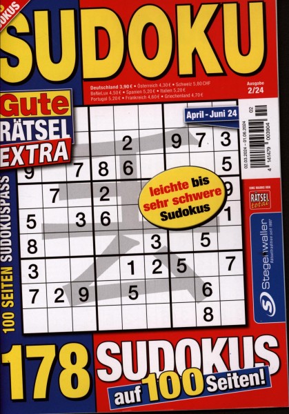 Gute Räts. Sudoku Extra 2/2024