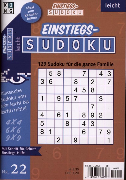 Einstiegs Sudoku 22/2023