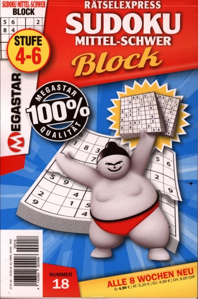 Sudoku Block mittel-schw. 18/2024