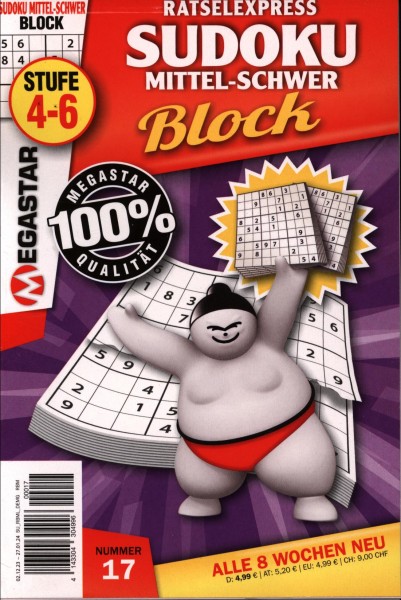 Sudoku Block mittel-schw. 17/2023