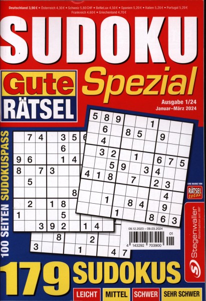 Gute Rätsel Spezial Sudoku 1/2024