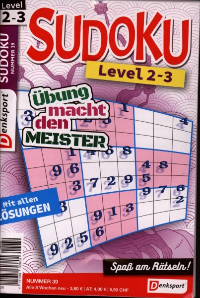 Denksport Sudoku Level 2-3 39/2024