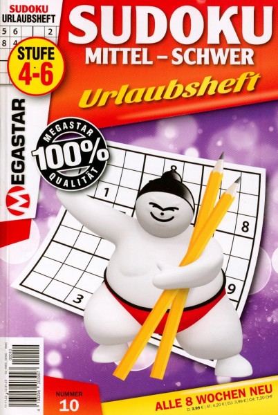 Megastar Sudoku Mittel-Schwer 10/2022