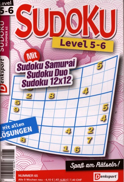 Denksport Sudoku Level 5-6 65/2024