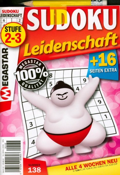 Sudoku Leidenschaft 138/2022