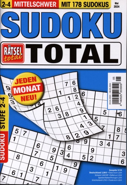 Rätsel tot.SudokuTotal2-4 5/2024