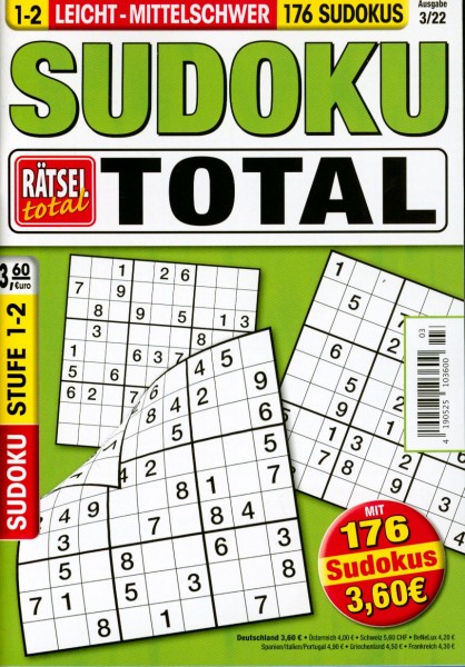 Rätsel tot.SudokuTotal1-2 3/2022