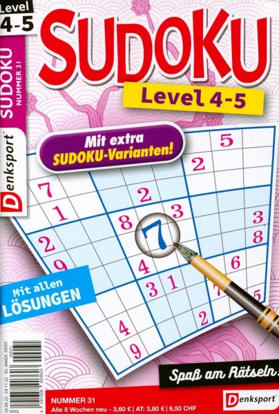 Denksport Sudoku Level 4-5 31/2022