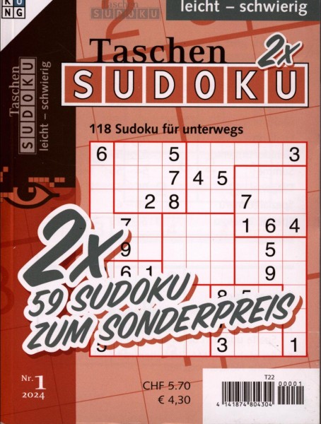 Taschen Sudoku 2x 1/2024