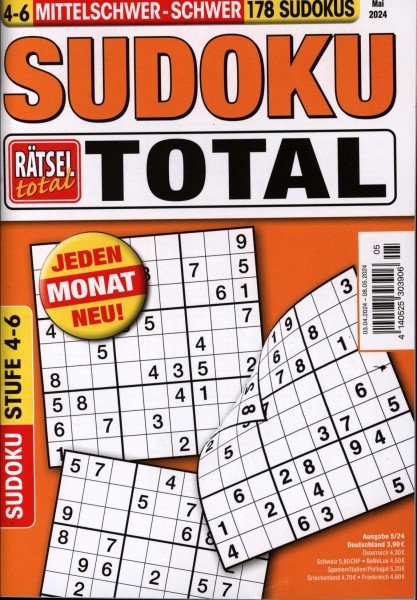 Rätsel tot.SudokuTotal4-6 5/2024
