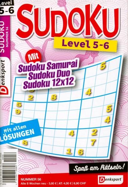 Denksport Sudoku Level 5-6 56/2022