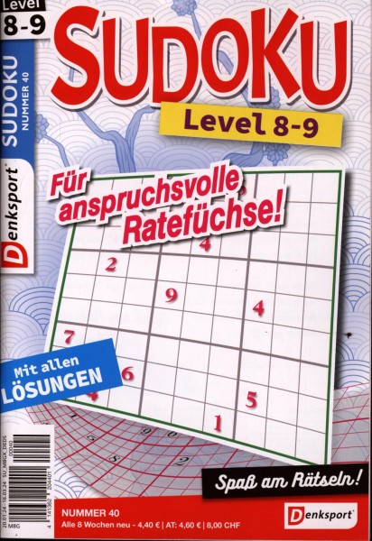 Denksport Sudoku Level 8-9 40/2024