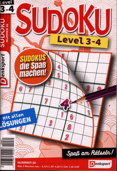 Denksport Sudoku Level 3-4 80/2024