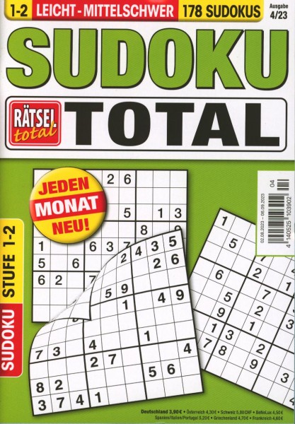 Rätsel tot.SudokuTotal1-2 4/2023