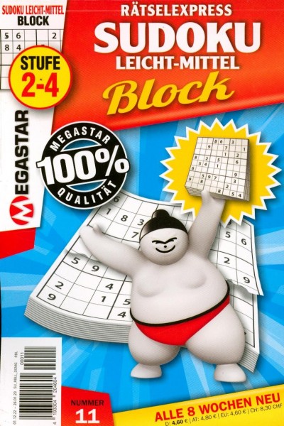 Sudoku Block leicht-mitt. 11/2022