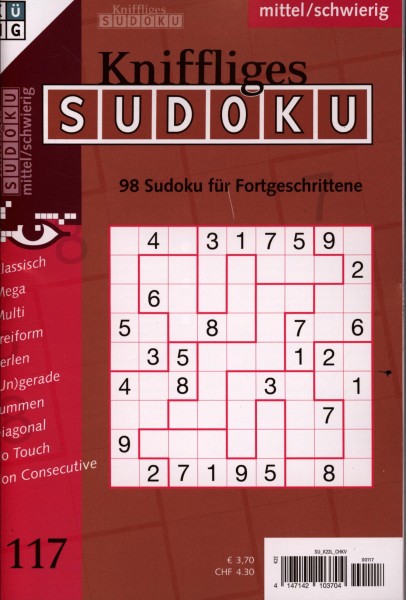 Kniffliges Sudoku 117/2024