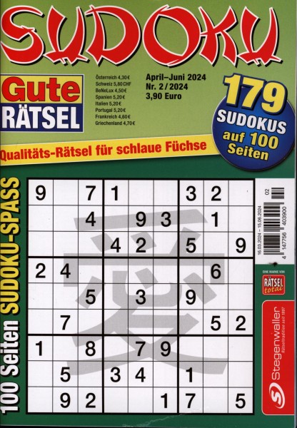 Gute Rätsel Sudoku Extra 2/2024