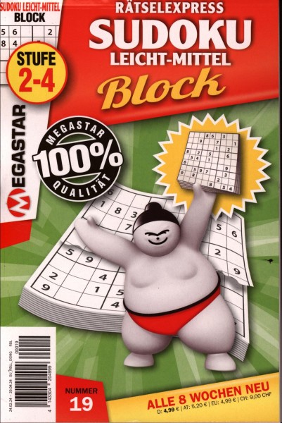 Sudoku Block leicht-mitt. 19/2024